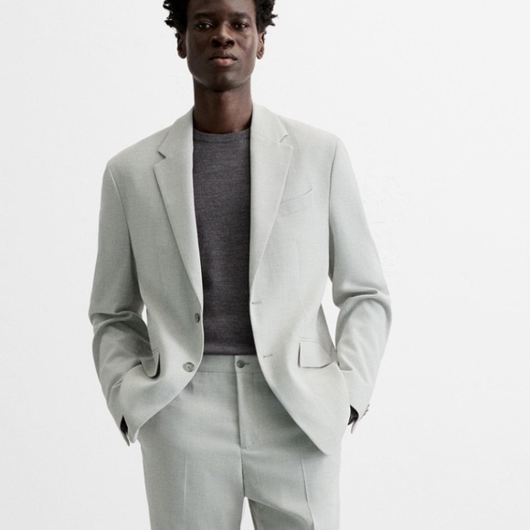 Zara Man Nwt Textured Suit Blazer 5587/419